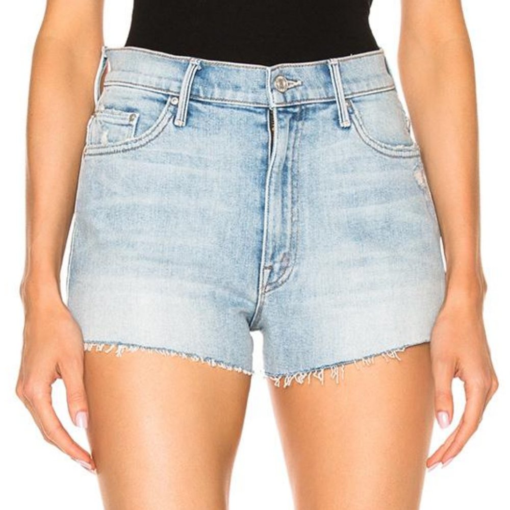 Mother Easy Does It Cutoff Denim Shorts in Thanks for Everything Women's 28